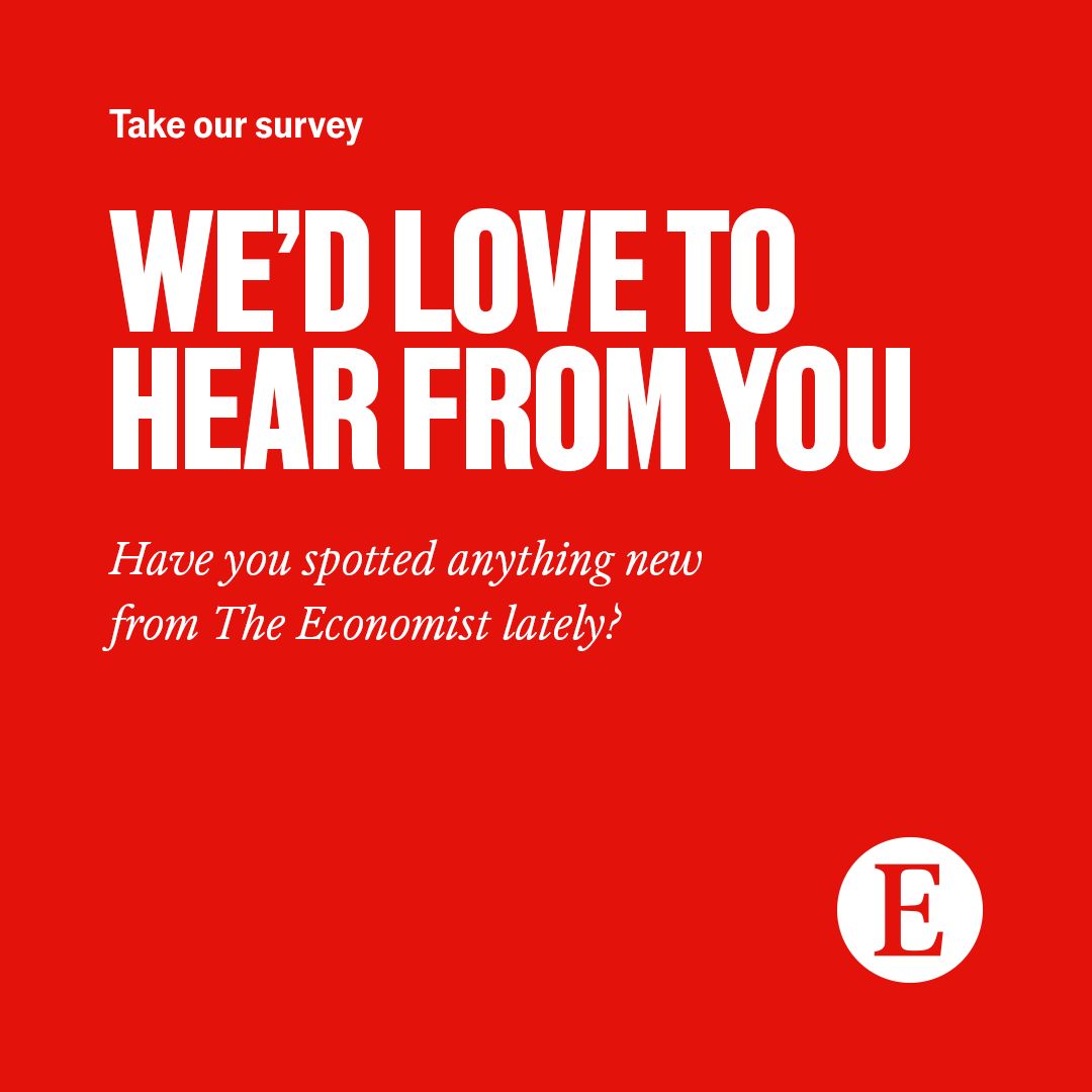 TheEconomist's tweet image. Recently we launched a new product on our feeds, app and website. We’re keen to hear your thoughts about it, whether or not you subscribe to The Economist. It shouldn’t take long, and the closing date is November 20th survey.alchemer.eu/s3/90955068/0f…