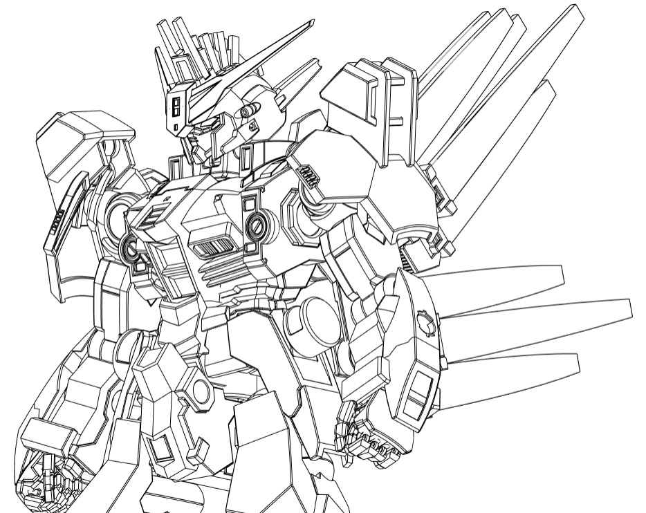 ガンダムジリウス
Fusion線画