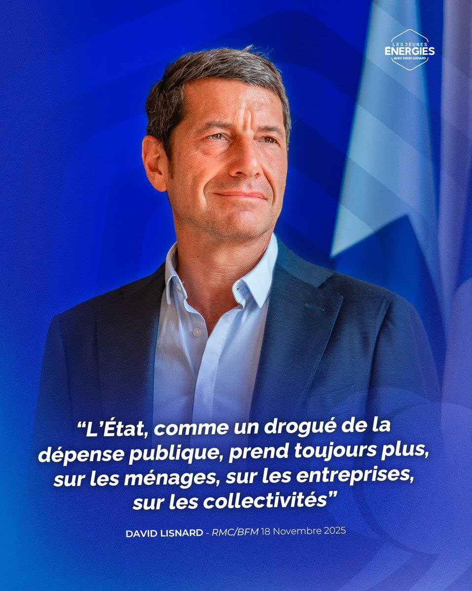 JeunesEnergies's tweet image. 🎙️C’était @davidlisnard ce matin sur @BFMTV et @RMCInfo ! 👇

Mettons fin à l’augmentation des dépenses publiques !

Vite @Nouv_Energie ! 🇫🇷
1/2