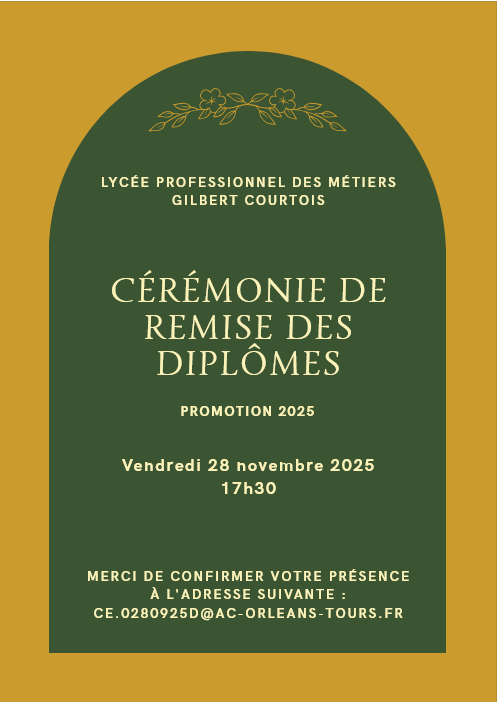 GilbertLycee's tweet photo. Venez nombreux à @GilbertLycee Nous vous attendons pour vous remettre vos diplômes.
@ac_orleanstours @dsden28 @dreuxofficiel
@education_gouv @RCValdeLoire https://t.co/McUQbXbwCi