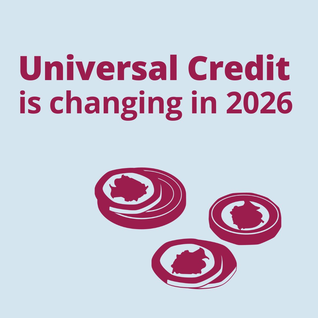 Universal Credit is changing for everyone from April 2026.

The ‘standard allowance' is increasing and you might be affected if you get additional payment for long-term health conditions or a disability.

There is more information ⤵️
bit.ly/4hWlJpj
