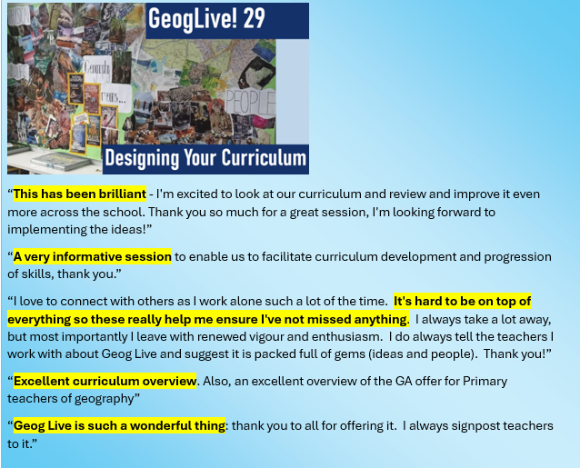 Geography Primary & Early Years Committee @The_GA tweet media