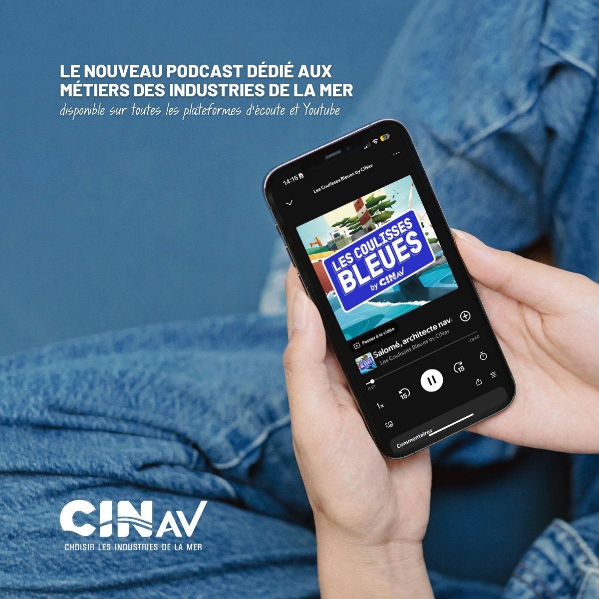 🌊Les Coulisses Bleues by CINav : un nouveau podcast pour inspirer les vocations maritimes

🎧Écoutez dès maintenant l'épisode complet :
🔹YouTube : youtu.be/HwmCZkMJyqc?si…
🔹Plateformes d'écoute : smartlink.ausha.co/.../les-coulis…...