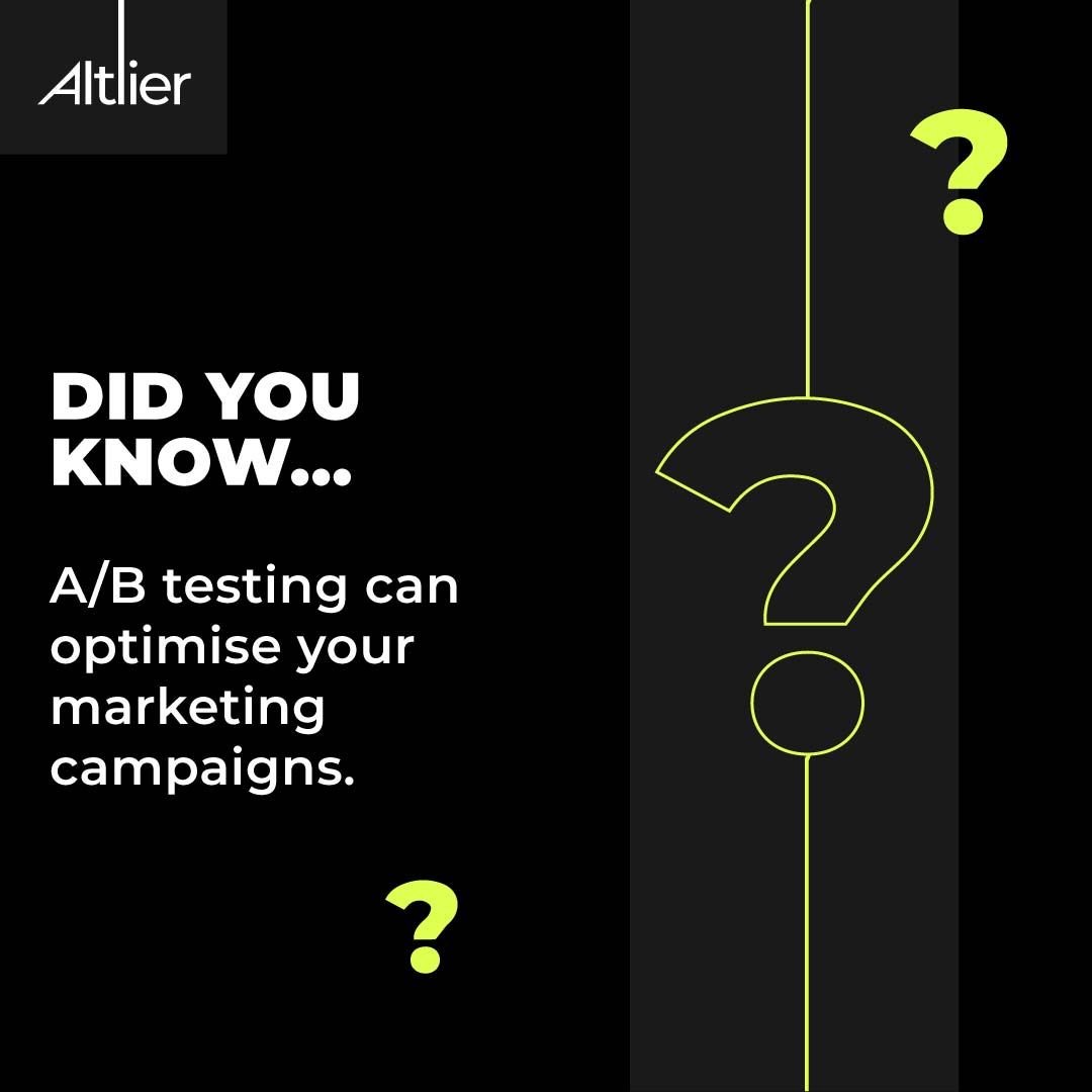 AltlierAgency's tweet image. On strategy number 15, but #conversions are still low?

This is where #abtesting comes in.

It enables you to test different strategies to see what works and what doesn’t. Much better than guesswork!