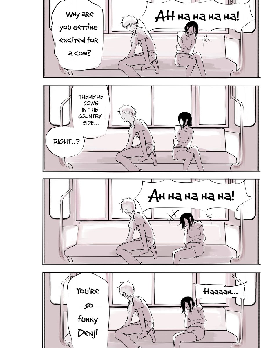 rx_desu's tweet image. If we ran away together, Part 2 (1/4) 
#デンレゼ 
#chainsawman📷