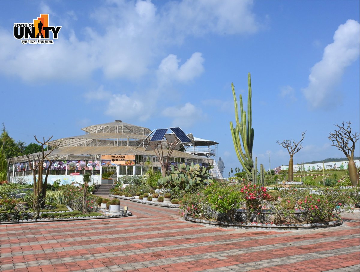 souindia's tweet image. Discover nature’s artistic side at the stunning Cactus Garden — where rare species bloom in harmony with the landscapes of Ekta Nagar.
#CactusGarden #StatueOfUnity #EktaNagar #150YearsOfSardarPatel