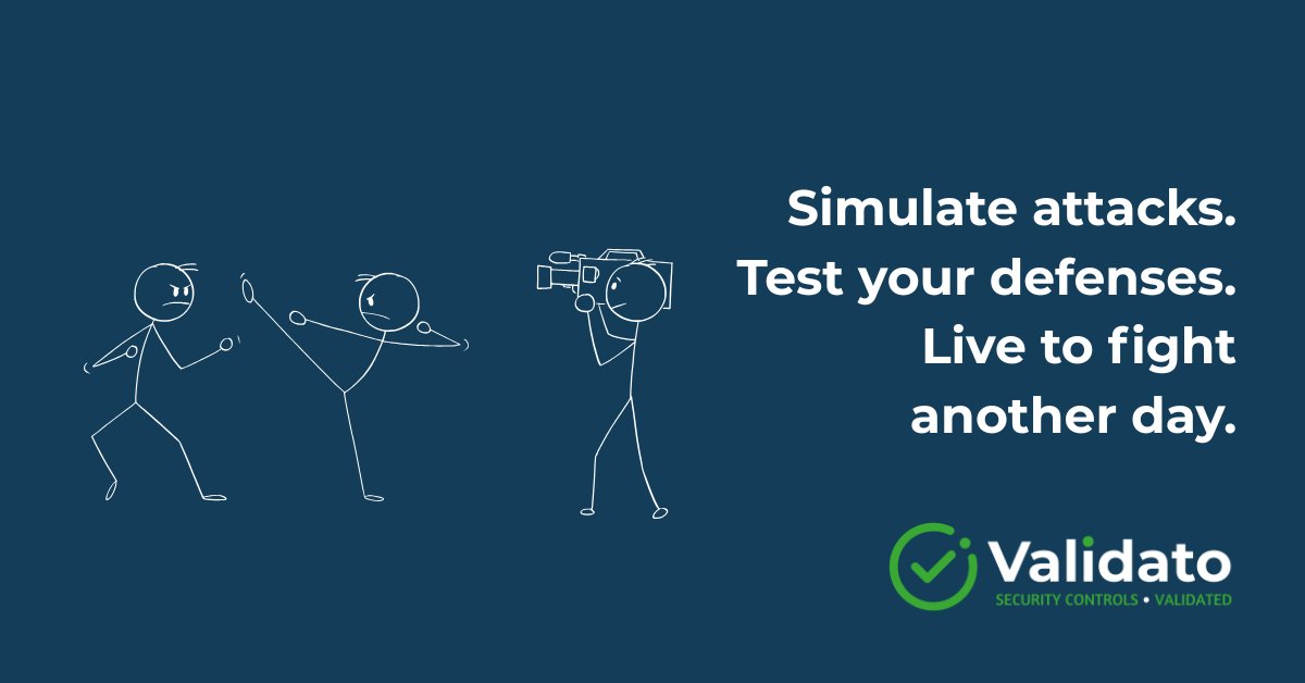 Validato1's tweet image. If attackers are practising, shouldn’t you be?

Put your defences to the test with @Validato1 Learn more 👇
bit.ly/3WBkulz

#Cybersecurity #Cybermeme #TestYourDefences