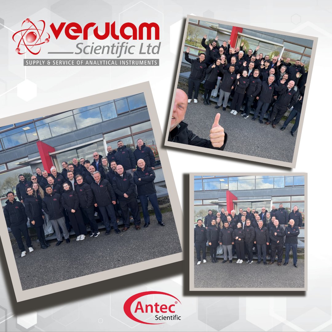 VerulamScienti1's tweet image. What a great distributor meeting. Thank you to Antec Scientific - Click here to read more verulamscientific.com/news/antec-sci…
#Electrochemistry #HPLC #AnalyticalScience #VerulamScientific #AntecScientific #ScienceTogether