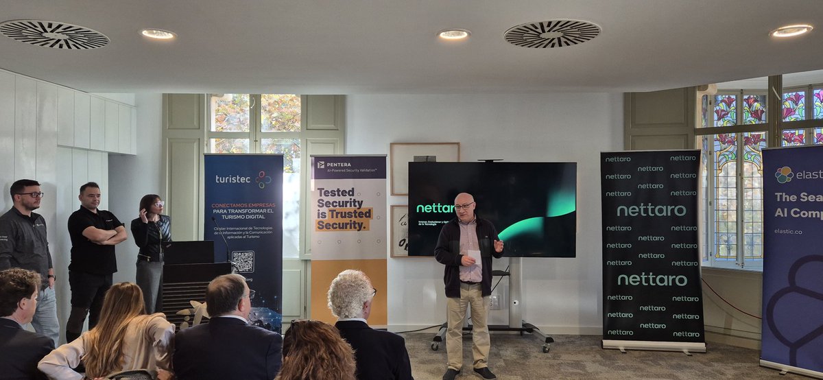 Nueva edición del ciclo #KnowingForGrowing de <a href="/turistec/">Turistec</a> protagonizada hoy por nuestros socios de #Nettaro y sus partners de <a href="/elastic/">Elastic</a> <a href="/CheckPointSpain/">Check Point Software - España</a>  y <a href="/penterasec/">Pentera</a>. Compartimos conocimiento sobre cómo abordar los desafíos de la #ciberseguridad en el sector turístico