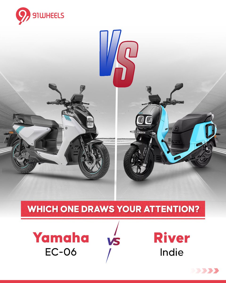 91wheels's tweet image. Yamaha’s EC-06 concept teases a sleek electric future, while the River Indie stands strong as a real-world EV.
Two styles, two timelines — one frame.
What’s your pick?

#EC06Concept #RiverIndie #ElectricScooter #ConceptVsProduction #EVShowcase