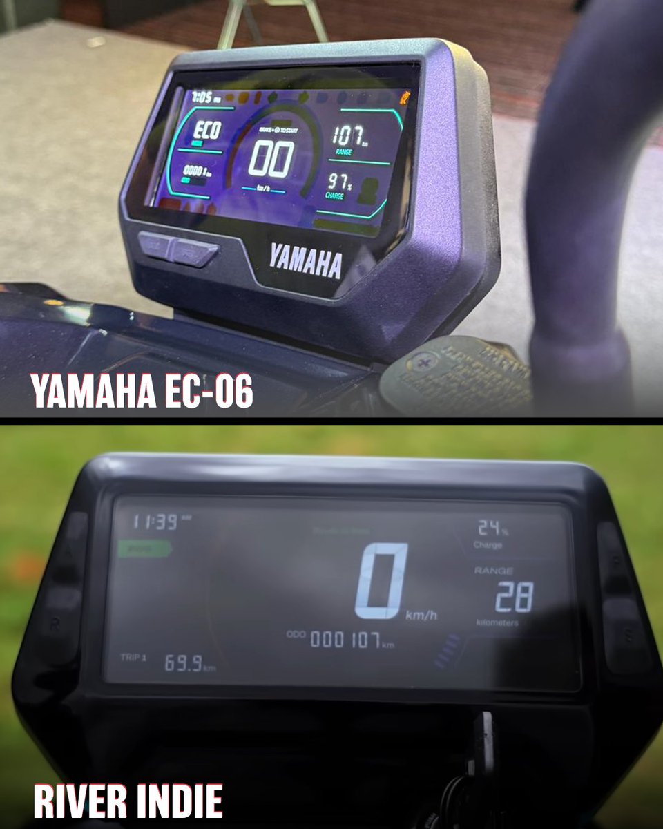 91wheels's tweet image. Yamaha’s EC-06 concept teases a sleek electric future, while the River Indie stands strong as a real-world EV.
Two styles, two timelines — one frame.
What’s your pick?

#EC06Concept #RiverIndie #ElectricScooter #ConceptVsProduction #EVShowcase