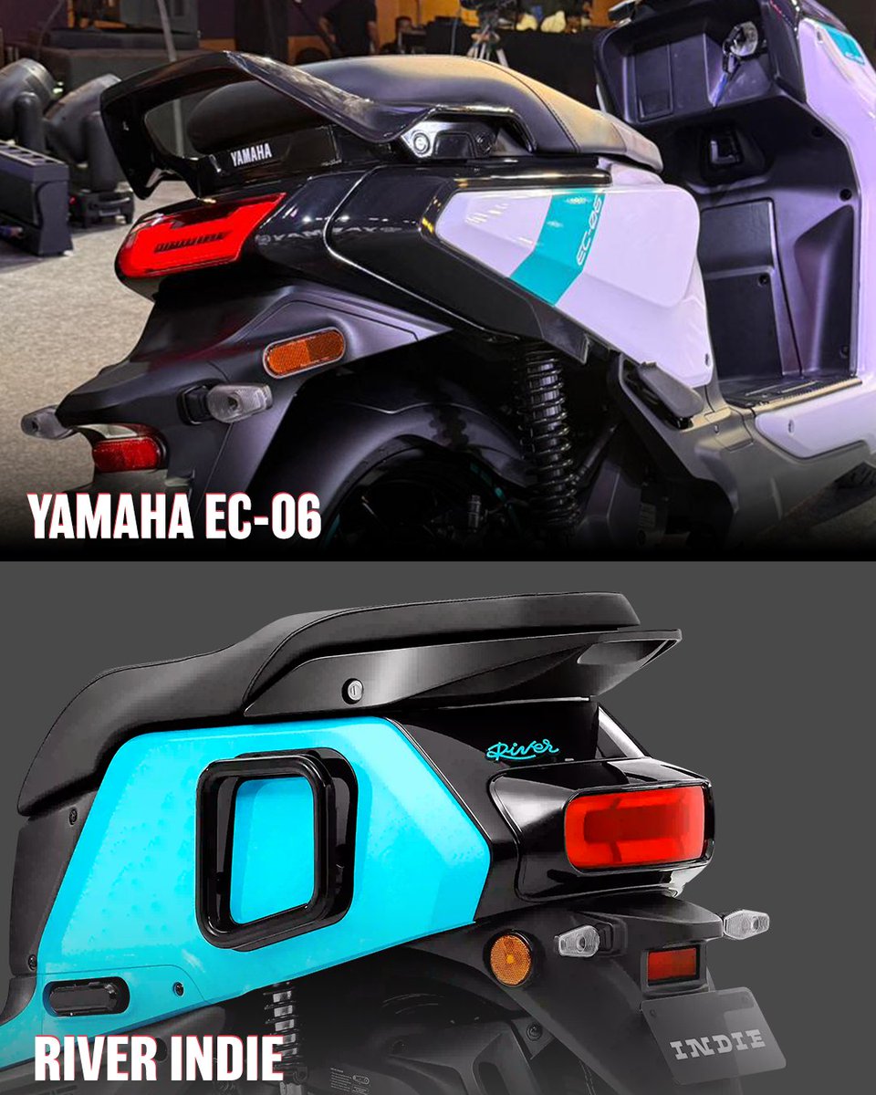 91wheels's tweet image. Yamaha’s EC-06 concept teases a sleek electric future, while the River Indie stands strong as a real-world EV.
Two styles, two timelines — one frame.
What’s your pick?

#EC06Concept #RiverIndie #ElectricScooter #ConceptVsProduction #EVShowcase