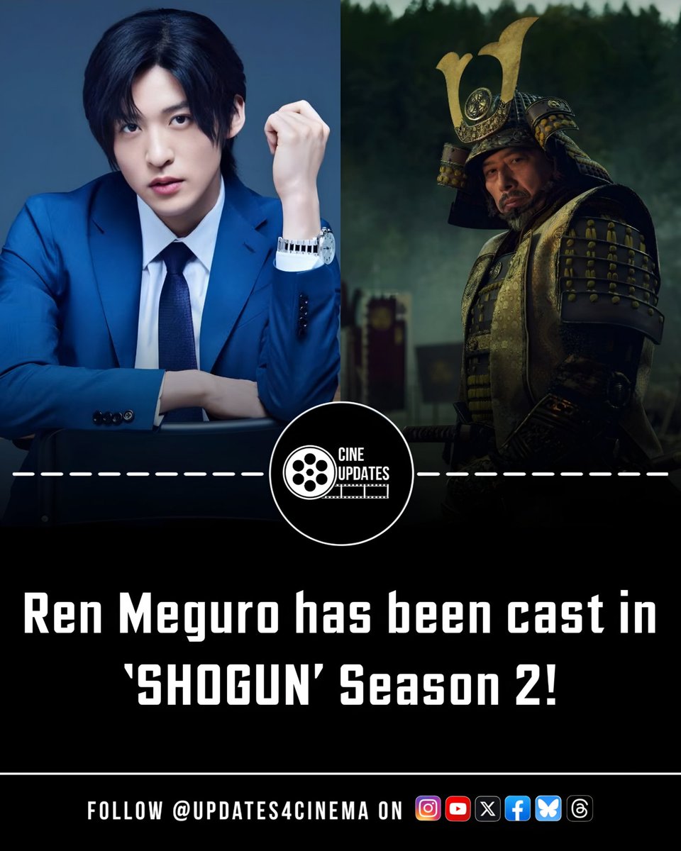 Updates4Cinema's tweet photo. Ren Meguro has been cast in Shōgun Season 2 as the character Kazutada, according to a report by Deadline Hollywood.
#RenMeguro #ShogunSeason2 #FXShogun #Kazutada https://t.co/jO7vtJqkBG