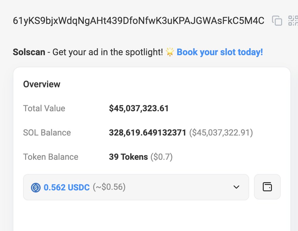 Update: The $LIBRA team has spent 61.59M $USDC to buy 456,393 $SOL at $135.

solscan.io/account/FKp1tE…
solscan.io/account/61yKS9…
x.com/lookonchain/st…