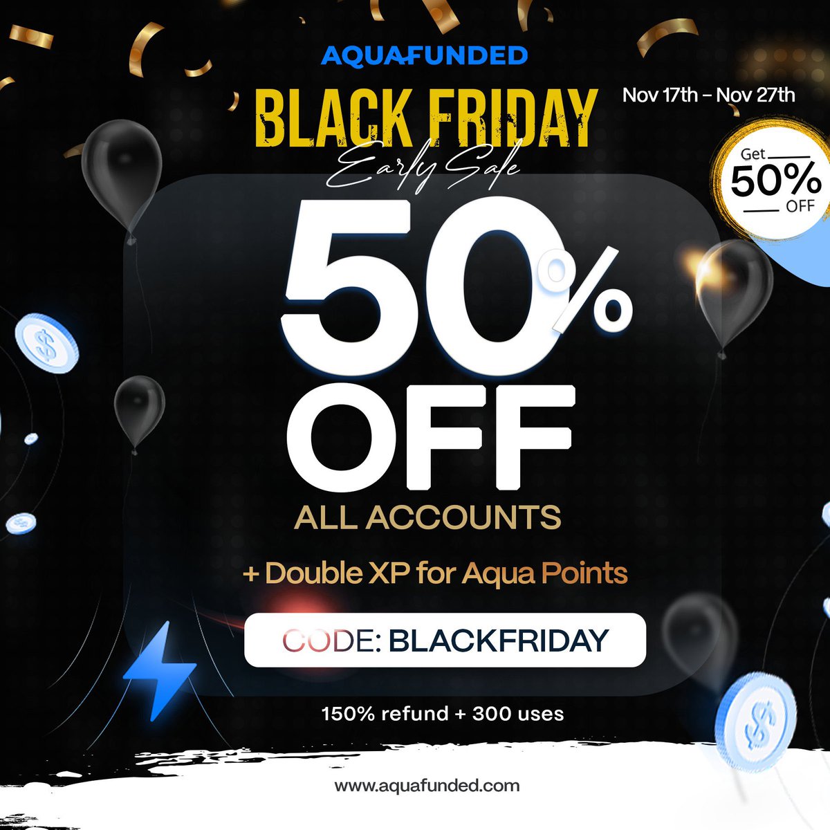 SareedMangaree's tweet image. BLACK FRIDAY EXCLUSIVE DEAL – DON’T MISS OUT! Get 50% OFF ALL ACCOUNTS

Limited to the FIRST 300 PEOPLE ONLY! This insane offer won’t last long

 – grab your discounted account RIGHT NOW before spots run out!Secure

 yours today and save big! 
 #BlackFriday #LimitedOffer #ActFast
