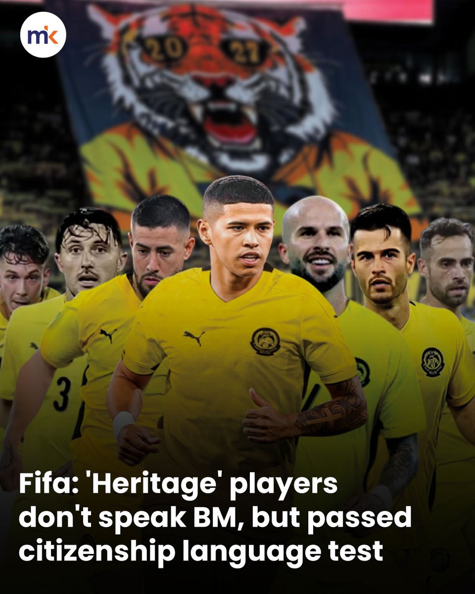 malaysiakini's tweet photo. The seven suspended “heritage” footballers had told the International Federation of Association Football (Fifa) that they do not speak Bahasa Malaysia.

Yet, somehow, as the Football Association of Malaysia (FAM) claimed, they passed the requisite Bahasa Malaysia test for their citizenship application.

These were among three damning allegations that surfaced in the Fifa appeals committee decision document. 

Full story: https://t.co/nUnIwM4TNf