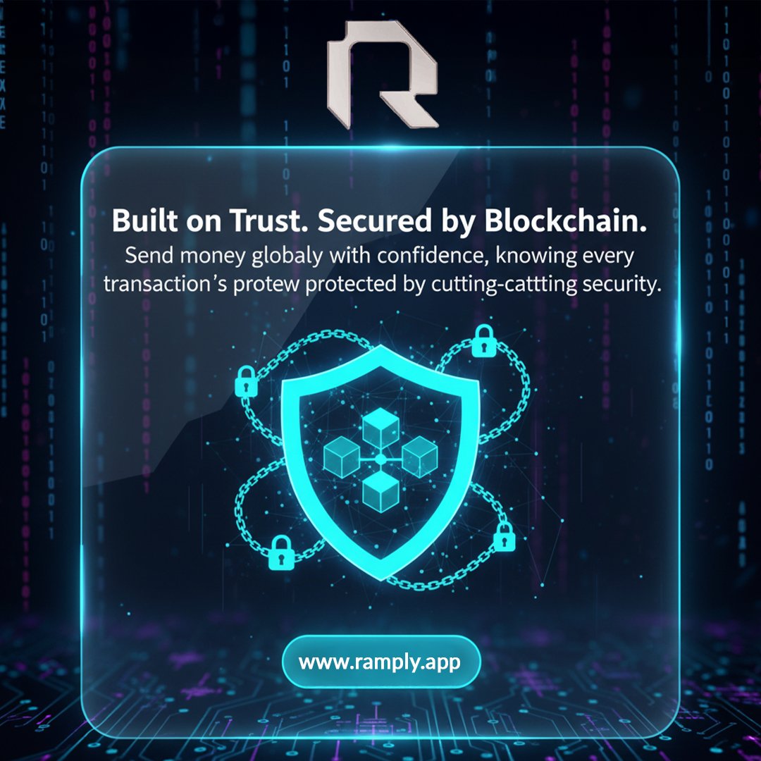 ramplyapp's tweet image. Blockchain-grade protection for every transfer.
Trust, transparency, and next-gen security. 🔐🔗

#Ramply #BlockchainSecurity #FintechInnovation #SecureTransfers #TrustlessTech #CryptoSecurity