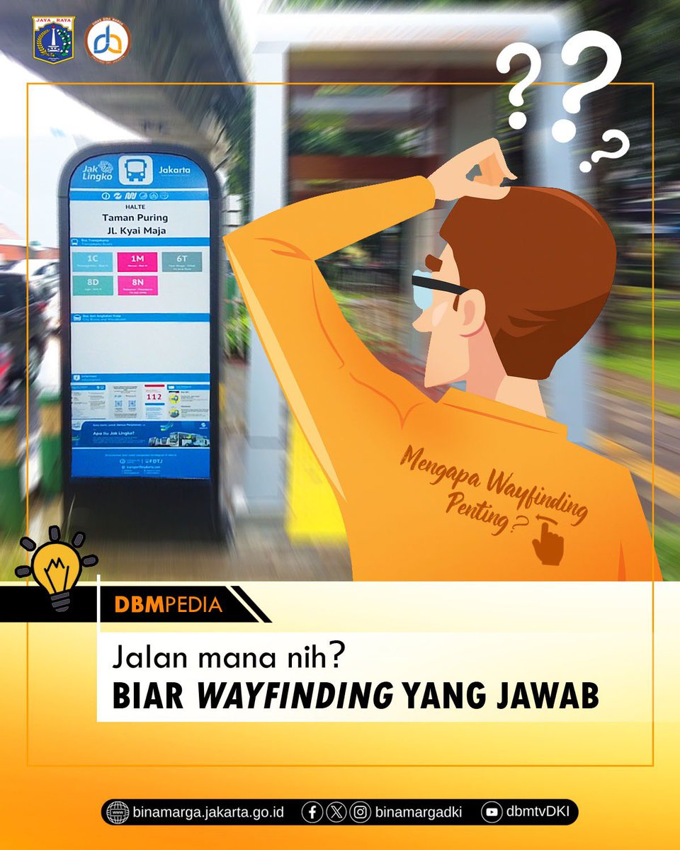 BinaMargaDKI's tweet image. Kamu pernah bingung cari arah atau rute angkutan terdekat? 
Wayfinding hadir sebagai sistem informasi atau penunjuk arah.

Lihat selengkapnya melalui:
binamarga.jakarta.go.id/berita/view/wa…

@DKIJakarta 

#DKIJakarta #BinaMargaDKI #Wayfinding #PenunjukArah #Trotoar #Halte #RamahPejalanKaki