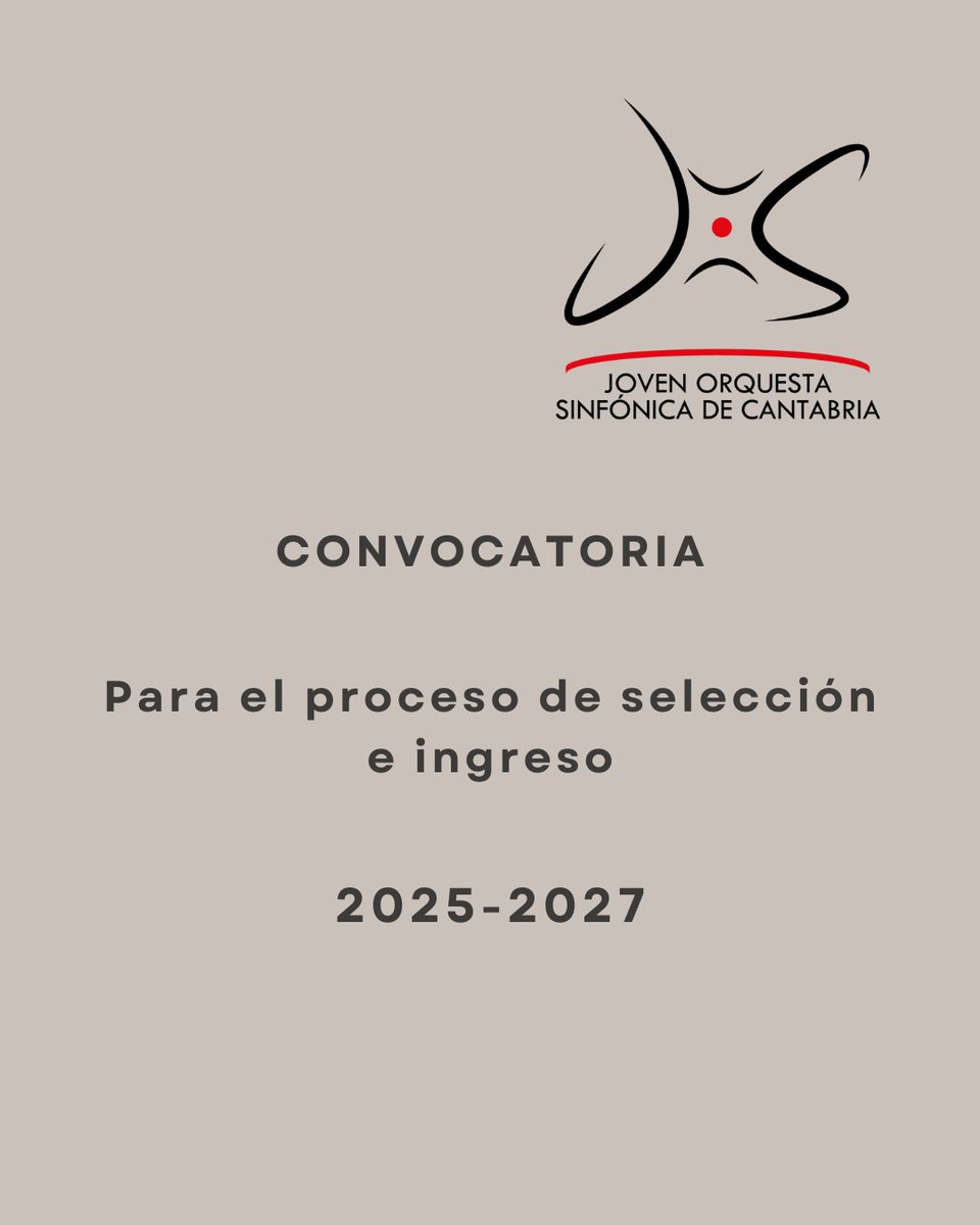 📢 NEWSFLASH!!

📃 Publicadas las convocatorias.

📅 Solicitudes: 10 días hábiles desde mañana.

🔗 El repertorio y toda la información relacionada  en nuestra Web: educantabria.es/web/joscan

¡¡OS ESPERAMOS!!
<a href="/cantabriafpyep/">FP y EP Cantabria</a>
#JOSCAN2025
#EnseñanzasMusicales
