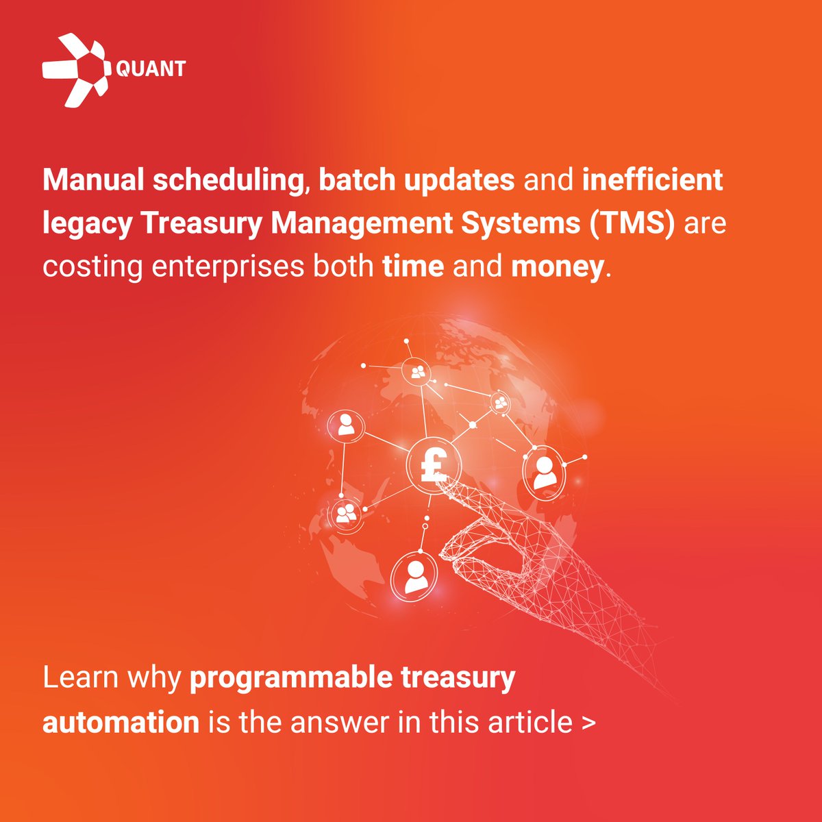 quantnetwork's tweet image. Programmable #treasuryautomation embeds rules into #financialworkflows, enabling dynamic responses to balance thresholds, forecasts &amp;amp; market changes - learn how in this article: eu1.hubs.ly/H0pKTVw0