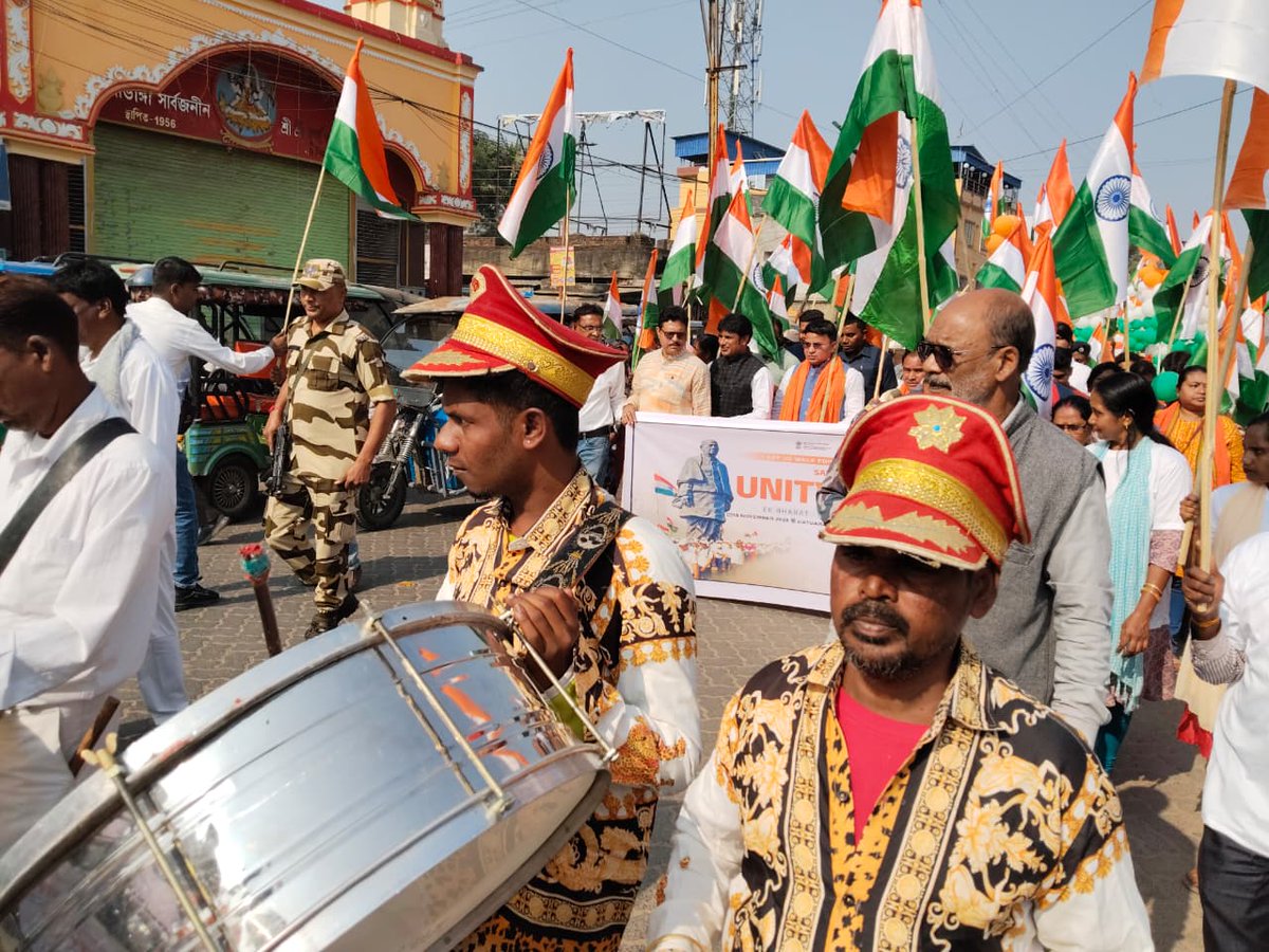 MYbharatWB's tweet image. Celebrating the legacy of #SardarVallabhbhaiPatel with a Unity March organised by MYB Purulia, &amp;amp; this march was led by Shri Jyotirmoy Singh Mahato, Hon’ble MP Purulia and Shri Narahari Mahato, Hon’ble MLA Joypur, Purulia. #unitymarch #Sardar150
