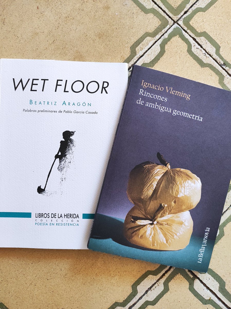 ladylibrorojo's tweet image. Hoy escribo en @tdetour sobre dos poemarios que transitan el cuarto de atrás de nuestra sociedad #WetFloor #BeatrizAragón y  #RiconesDeAmbiguaGeometría @IVleming @labellavarsovia