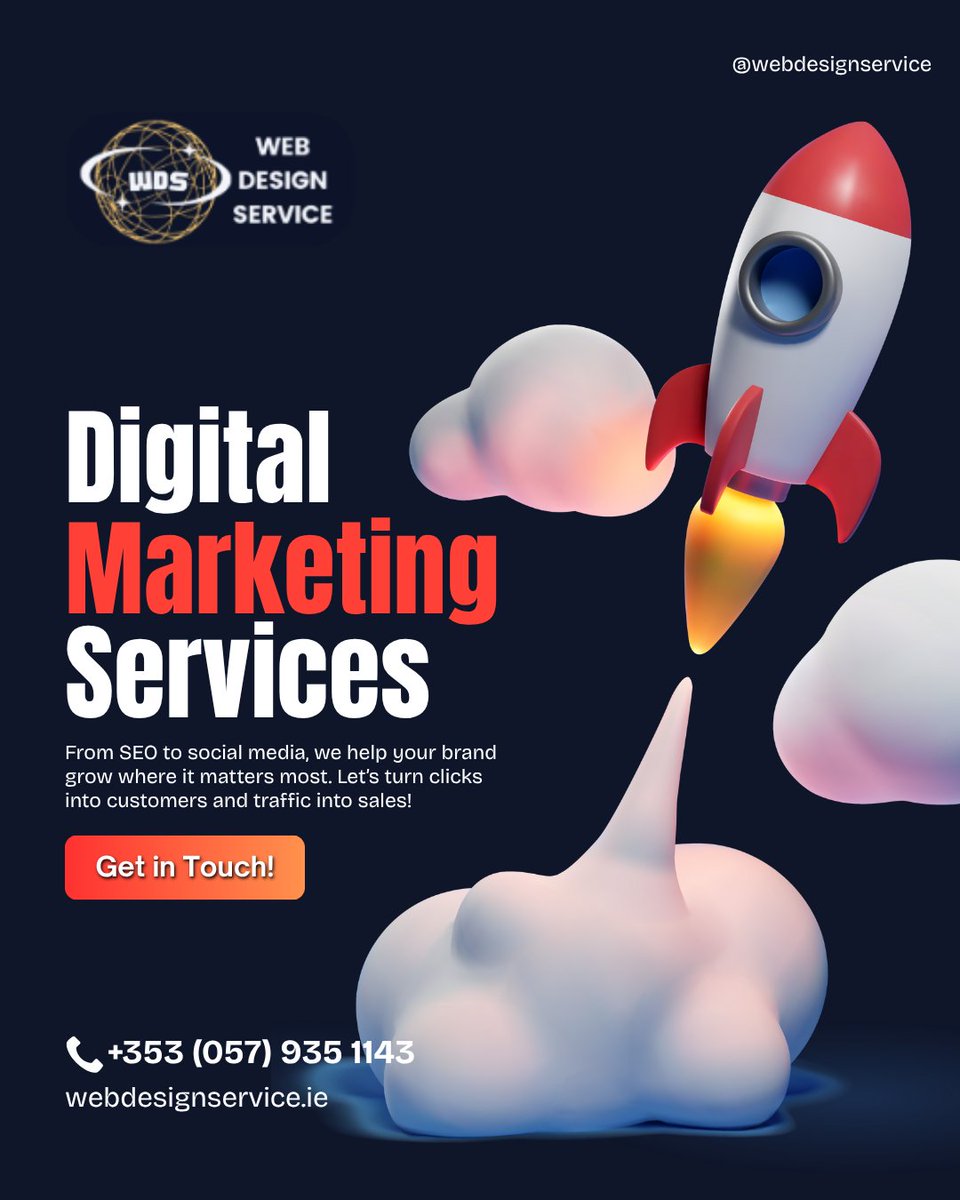 webdesign_ltd's tweet image. Ready to launch your brand to new heights? 🚀 Our Digital Marketing Services at WebDesignService.ie are here to help your business grow where it matters most! From powerful #SEO to engaging social media strategies, we turn clicks into customers and traffic into sales.