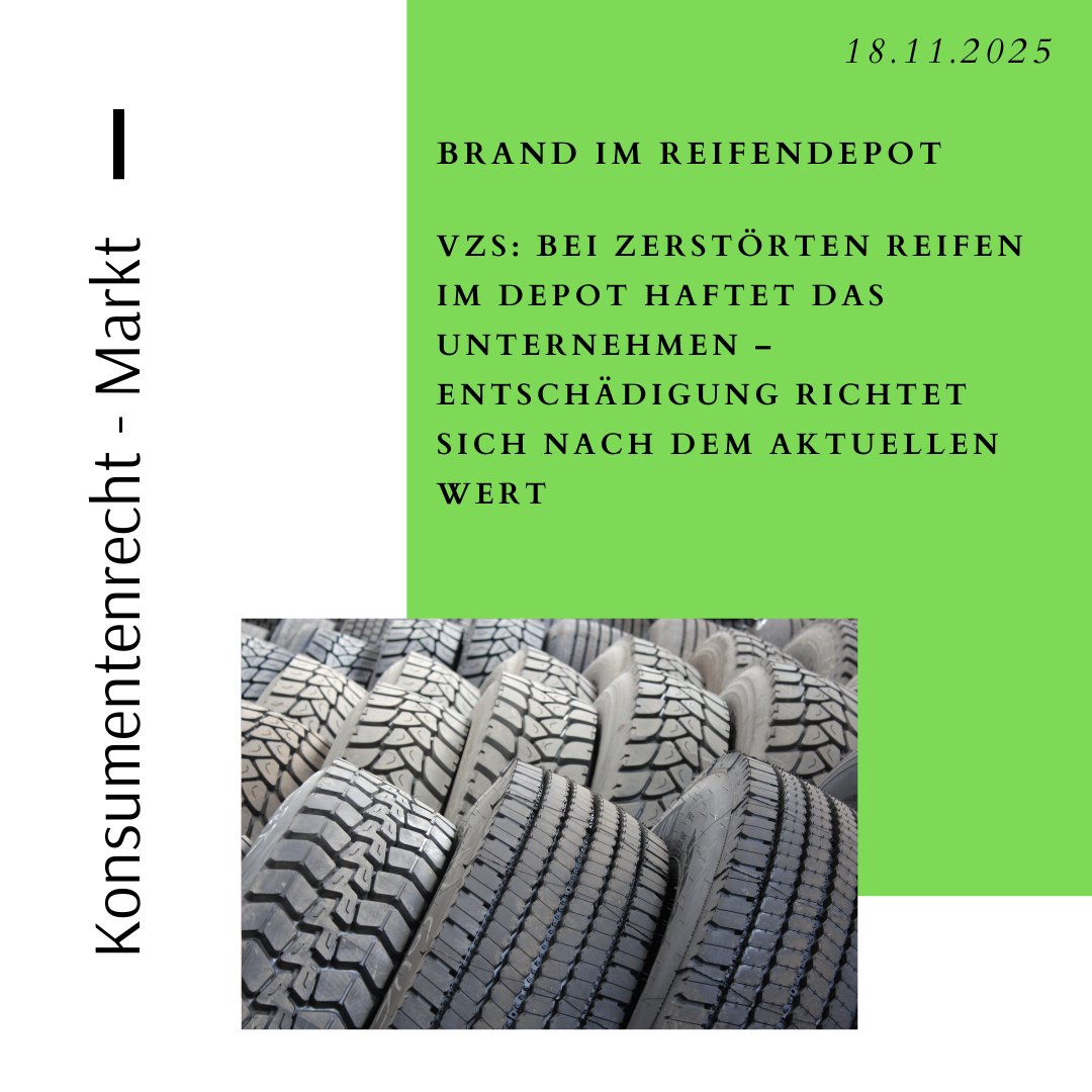 📢 #Brand im #Reifendepot
🔍 #VZS: Bei zerstörten #Reifen im Depot #haftet das Unternehmen – #Entschädigung richtet sich nach dem aktuellen Wert❗️
🔗 consumer.bz.it/de/brand-im-re…
#Verbraucherschutz