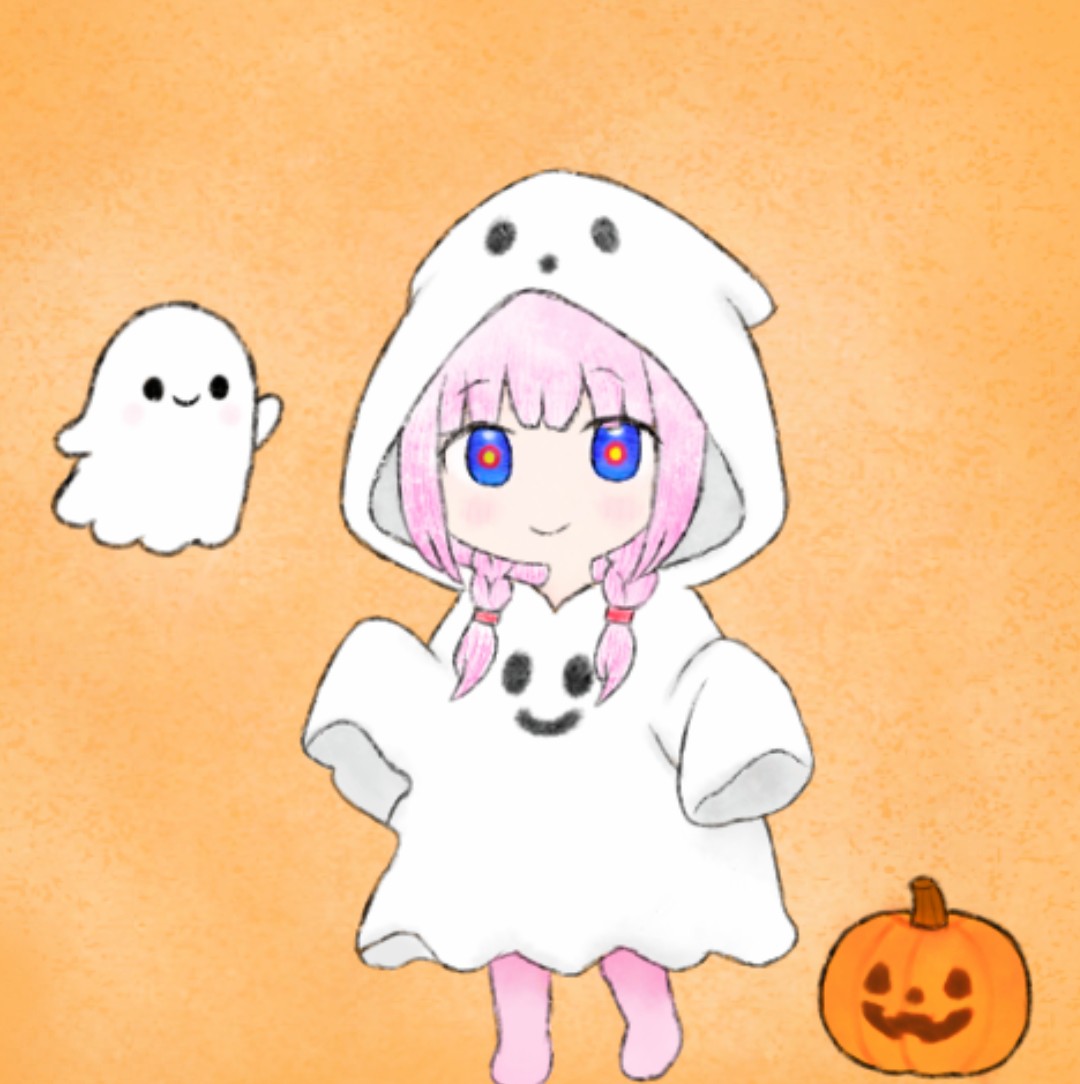 #花譜美術部 
お化け👻花譜ちゃん