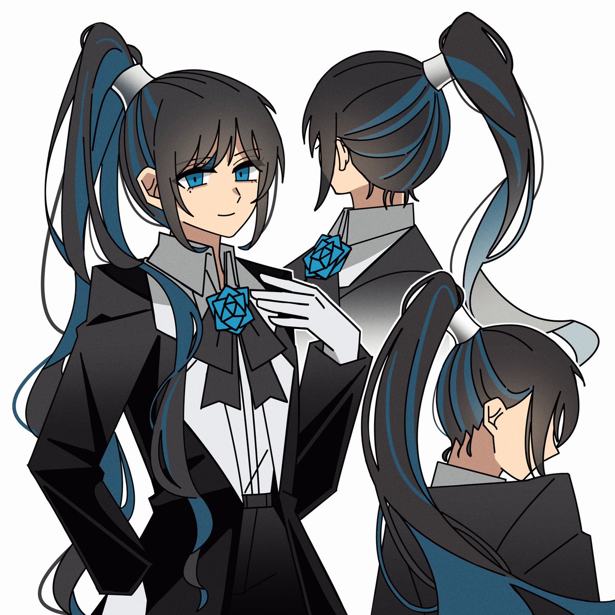 azas_ef's tweet image. サムライ？ポニテ