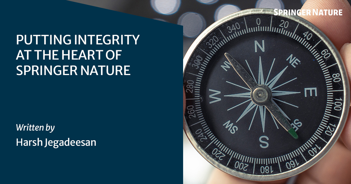 While stories of bad science make headlines, they represent only a fraction of the community. For #PublicationIntegrityWeek, Chief Publishing Officer Harsh Jegadeesan reflects on why trust in research is key and how Springer Nature works to protect it: spklr.io/6014BMYDM