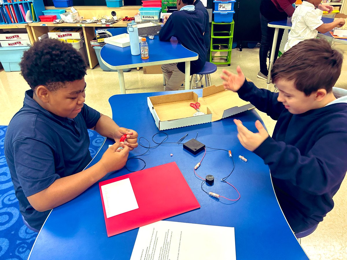 Fifth graders are moving through the engineering process to create Operation games for our kindergartners. They are going to love them in just one more week. @EEE #BelongGrowSucceed