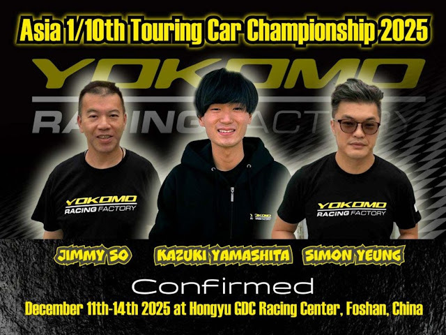 rcmonkeyblog's tweet image. [ブログ更新しました！] Team Yokomoが「Asia 1/10th Touring Car Championship 2025」に参加 ift.tt/CID1rKV