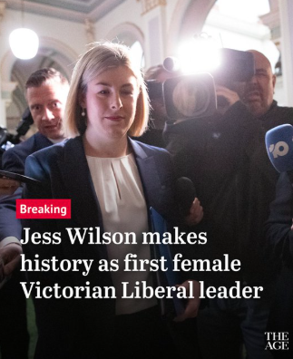bradpsychology's tweet image. The Victorian Liberals new leader is rookie MP Jess Wilson, who brings all the charisma of elevator music in a funeral home.