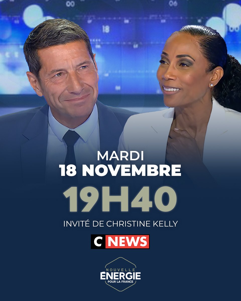 Nouv_Energie's tweet image. 📣 Retrouvez @davidlisnard ce soir, mardi 18 novembre, dès 19h40, sur CNEWS dans l’émission #FaceALinfo présentée par @christine_kelly.