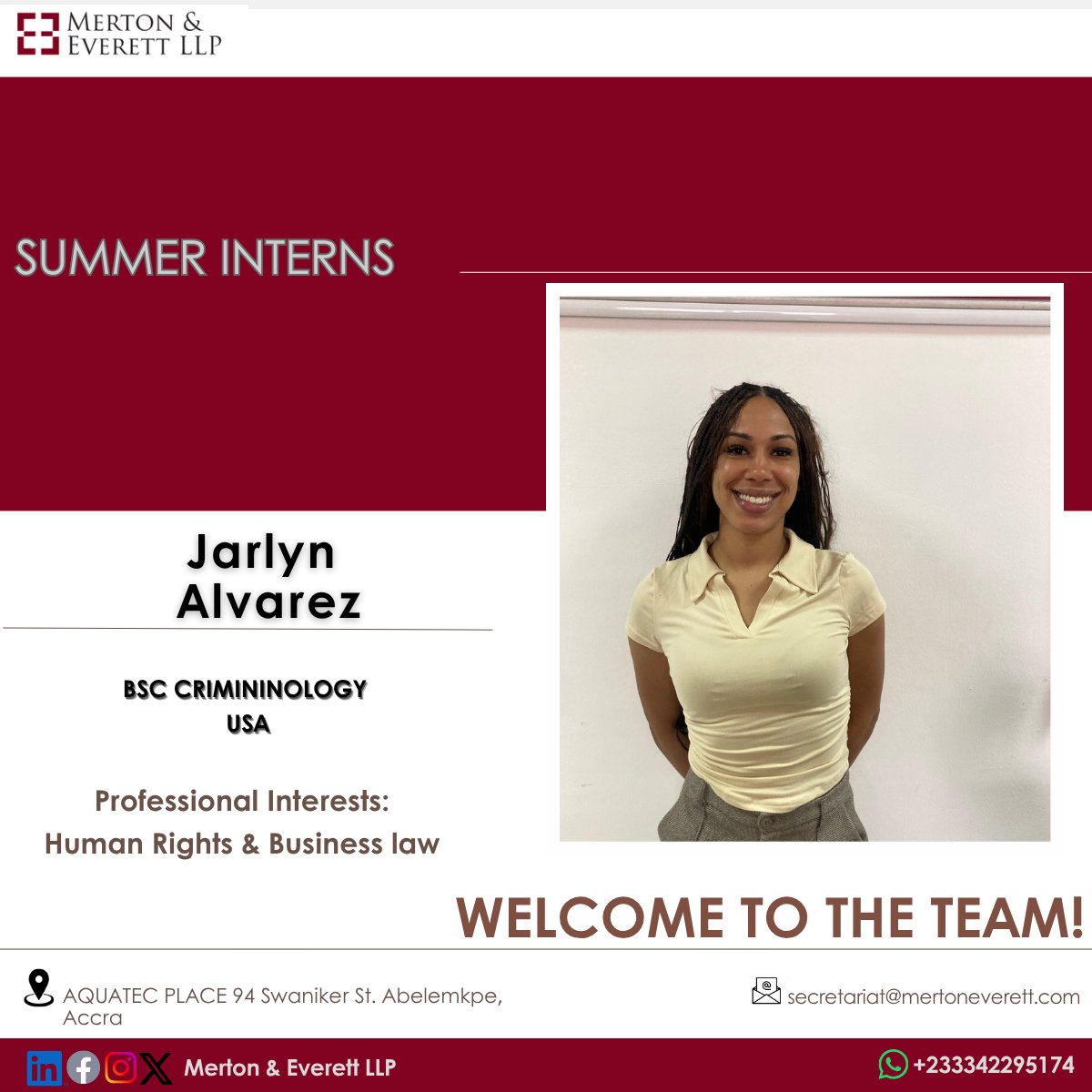 MertonEverett's tweet image. Please join us in giving a warm welcome to the newest members of the Merton &amp;amp; Everett LLP family. We’re excited to grow together and continue delivering excellence. Stronger, smarter, and united. #WelcomeAboard #TeamMertonEverett #NewBeginnings