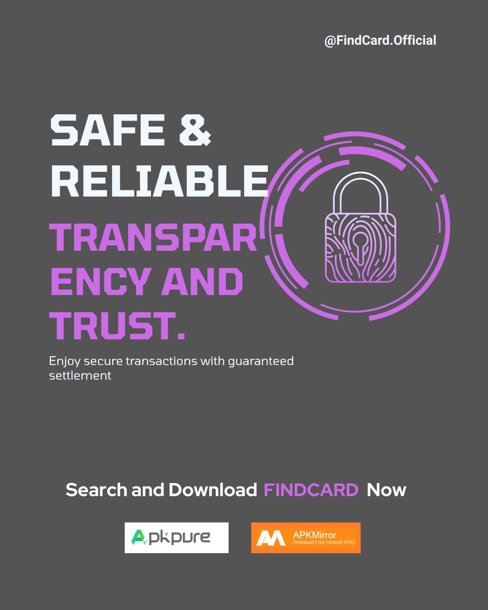 Find_Card's tweet image. 🛡️ Safe &amp;amp; Reliable. Peace of mind.

🔒 Every transaction on FindCard is protected with advanced security and guaranteed settlement.

📲 Download FindCard: bit.ly/4puh8NJ
#findcardapp #nigerians #sellgiftcards #giftcardstocash #usdt #cryptocurrencbnb