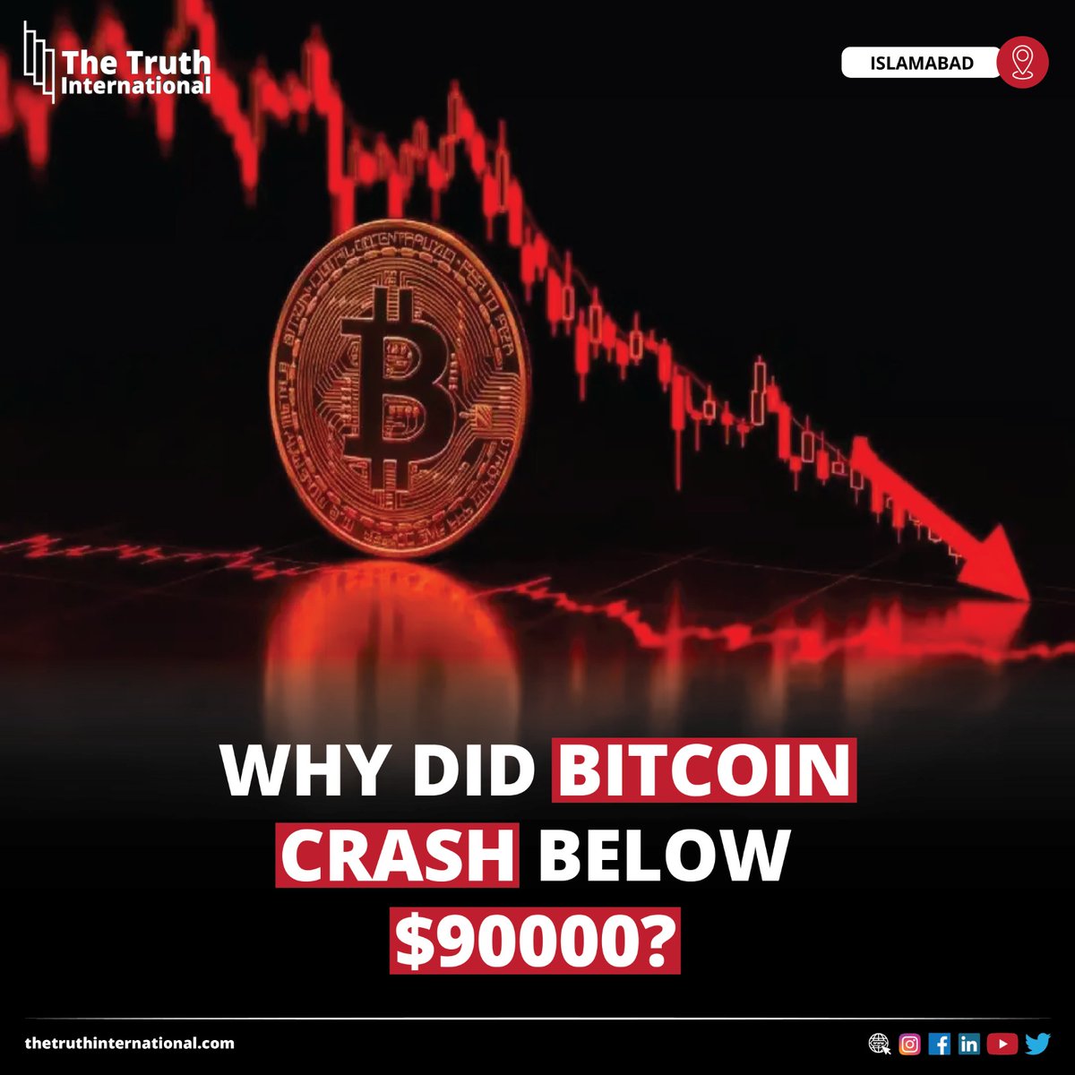 Why did Bitcoin crash below $90000? FOR MORE DETAILS:  https://t.co/jFUCBYnmMk #Bitcoin #Crash #Below #BreakingNews #LatestUpdates  #LatestNews #NewsUpdates #ISLAMABAD #TTI