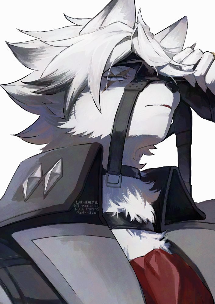 zx8013xz's tweet image. ⚠️眼帯の下捏造🐺さん　右目見せてほし～い