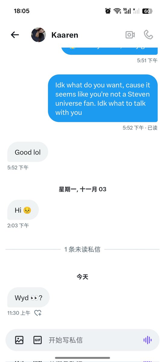 StarSloth00's tweet image. Why did she do this😭 I literally don&apos;t know her. What is this? And what does &quot;wyd&quot; mean???😭