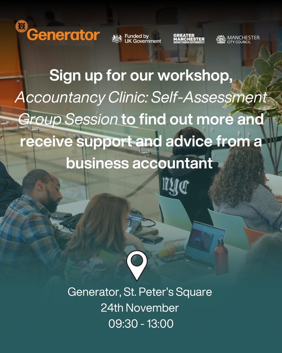 With Self-Assessment tax return deadlines fast approaching, we will be hosting two more sessions before the end of the year to ensure that you can remain informed of HMRC regulations 📝

Click the link in bio to learn more 
#smallbusiness #newbusiness #entrepreneur #coworking