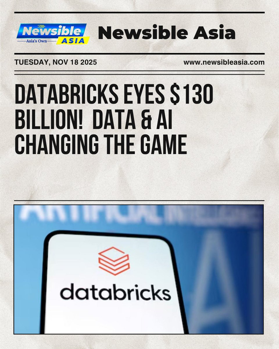 newsibleasia's tweet image. Databricks aims for an epic $130B valuation! 
Is this the AI moment we’ve been waiting for?

Read More:newsibleasia.com/databricks-fun…

#Databricks #AIFuture #TechBuzz #TrendingNow #DataRevolution