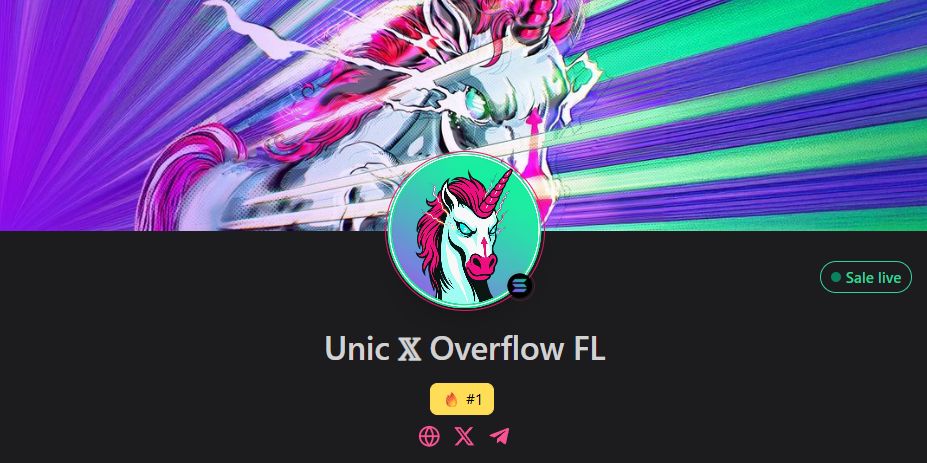 pinkecosystem's tweet image. 🔥 #PinkSale is thrilled to welcome the @UnicCoinSol team to our platform for their X #Overflow sale! 

🏆 Unic is the most unique memecoin in existence, inspired and powered by Solana for lightning-fast transactions and low fees. While dogs and frogs had their day, it’s now…