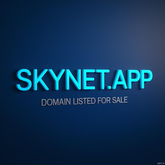 DomainFQ's tweet image. .
Domain Name For Sale

Skynet.app

#Skynet #AI #sky #net #Tech #Futuristic #skynetApp #Innovation #Robotics #Automation #Cyber #Data #MachineLearning #Neural #Intelligence #Quantum #Digital #Cloud #Network #Smart #System #Algorithm #Vision #Future #Coding #Software…