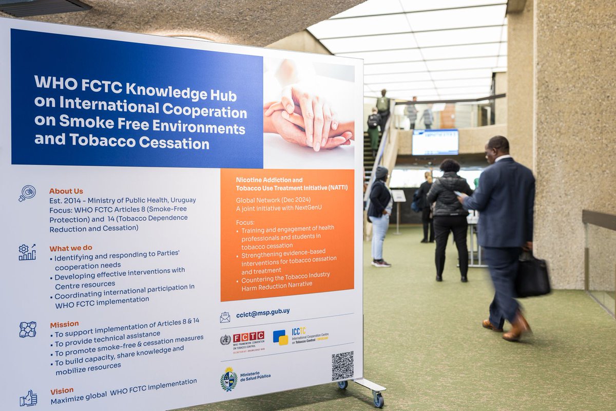 FCTCofficial's tweet image. #FCTCCOP11 — Day 2

Committees A and B are in session today, alongside a full programme of side events and discussions.

Stay up to date with the latest news, photos, and announcements here:
🔗 fctc.who.int/convention/con…