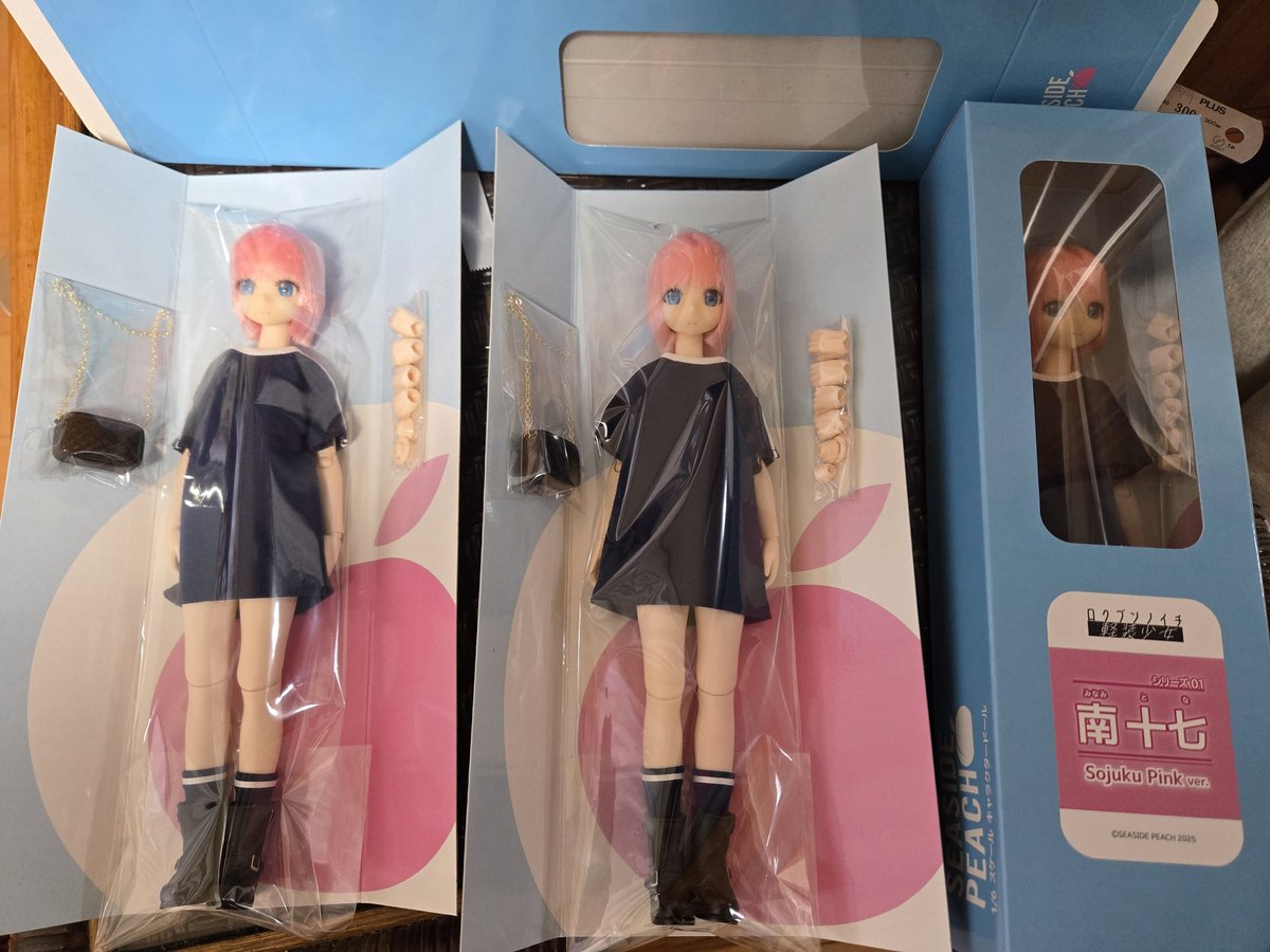 🍑出荷&amp;通常販売開始しました🎊

植毛キャップのデキが良くて👌サクサクとアッセンブリーできたので予定より早く出荷いたしました👀‼️

すぐにお届けできますので是非BOOTHショップでお待ちしております🤩

今後の🎪イベント出展予定は #となモ8 #アイドール東京 です🐈️

#ドール #オビツ