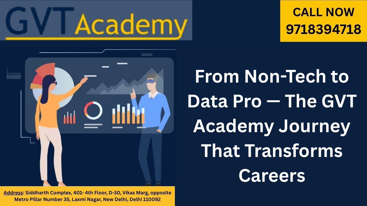 GVTAcademy's tweet image. medium.com/@gvtacademy/ca…

#GVTacademyLaxmiNagar #DataAnalyticsCareer #BestDataAnalystCourseInLaxmiNagar
#BestDataAnalystCourseInIndia #CareerSwitch #NonTechToTech #LearnDataAnalytics
#DataAnalyticsForBeginners #PowerBITraining #SQLTraining #PythonForDataAnalysis
#DataSkills2026