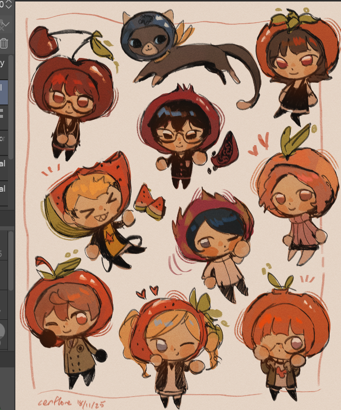 cenflore's tweet photo. the fruity thieves of hearts! https://t.co/YJ8XuG8F44