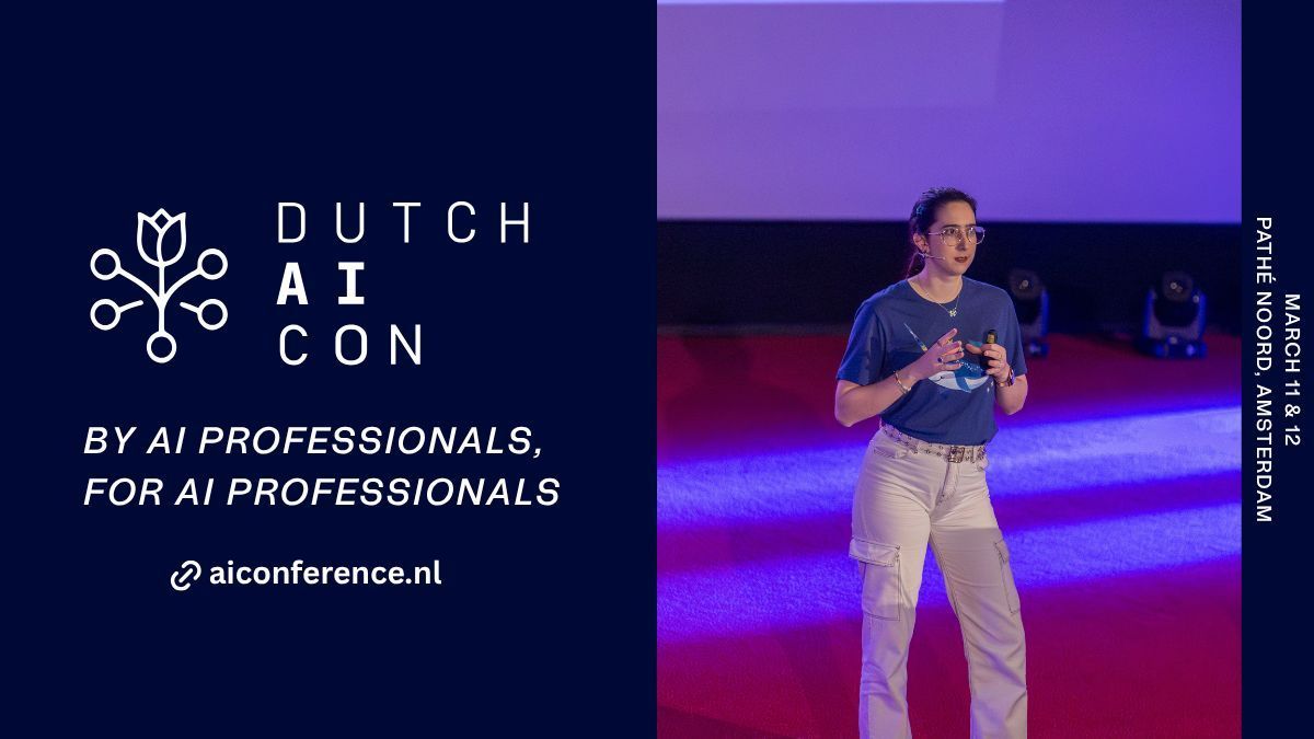 Appdevcon's tweet image. 🤖 Meet our newest family member: @dutchaicon!

March 11–12, 2026 → focused on applied AI &amp;amp; innovation.
Read more 👉 aiconference.nl

#dutchAIconference #appdevcon #ai #conference