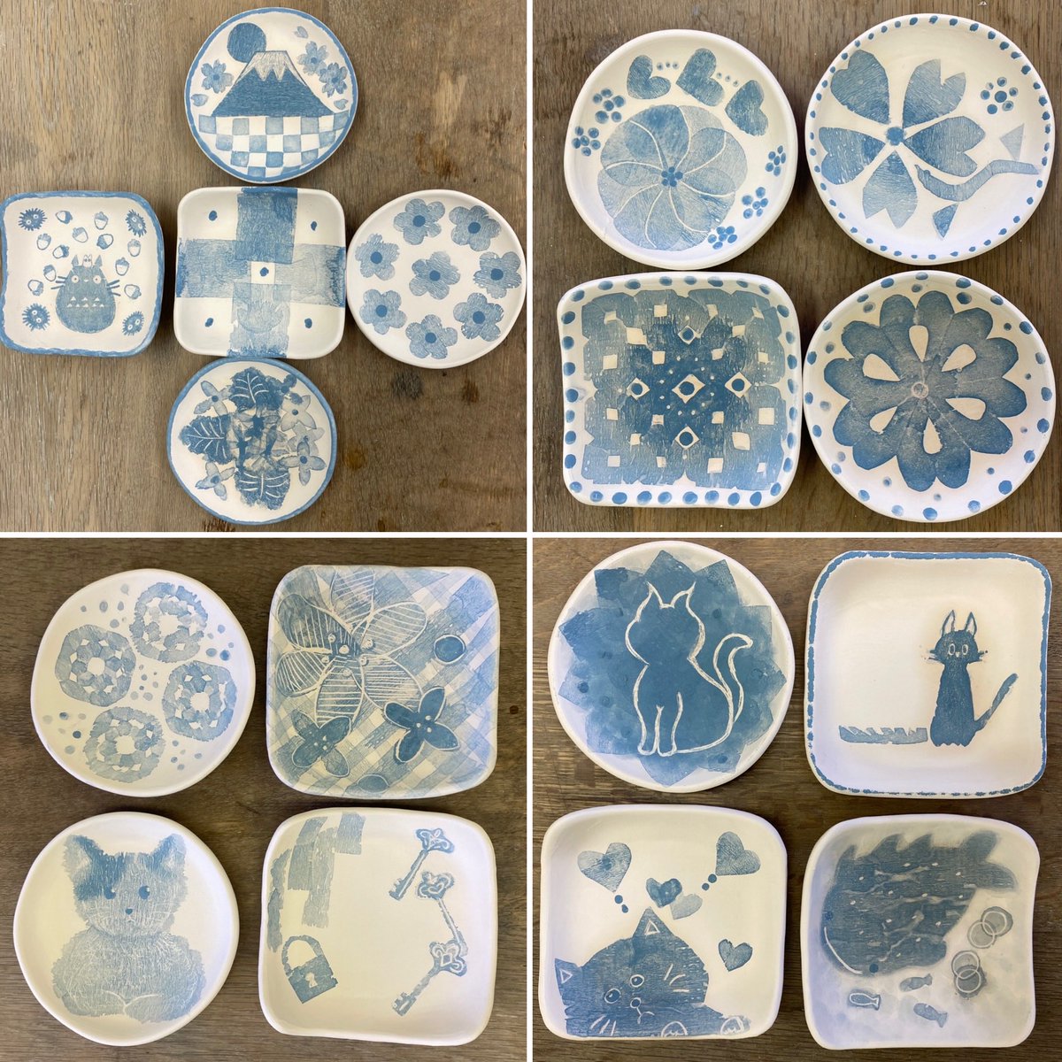 q11g4uDVTQwrb5a's tweet image. 本日11/18(火)は箱根中学校PTA社会教育活動で染付け豆皿づくり体験をお楽しみ頂きました。小涌谷にある教育センター工作室をお借りしての出張WS、和紙染め技法中心に、それぞれ描きたいものを自由に制作して頂きました。みんな違ってみんないい😊焼き上がりお楽しみに😊11/19(水)20(木)は定休日です。